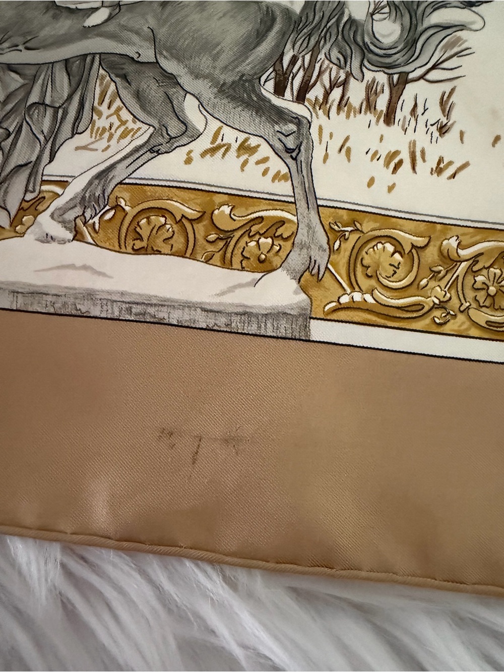 Hermes L’hiver Silk Scarf. - Picture 10 of 16